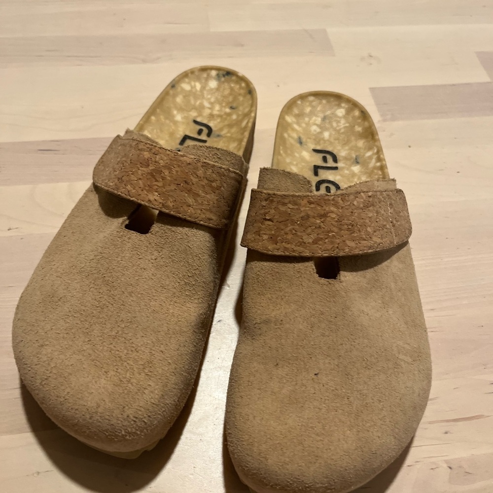 Fleks Suede Slip-On Clogs